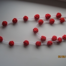 Бусы "Атласные шарики"