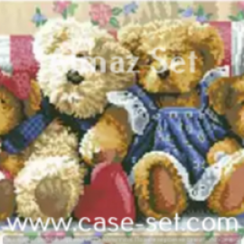 Картина стразами "Плюшевые мишки"