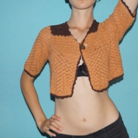 Болеро на пуговице