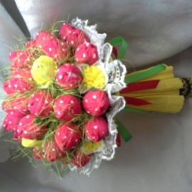 Букет "Клубничное лето"