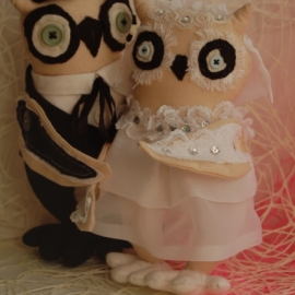 свадебные текстильные совы