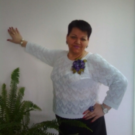 Ажурная блузка "Сердечко"