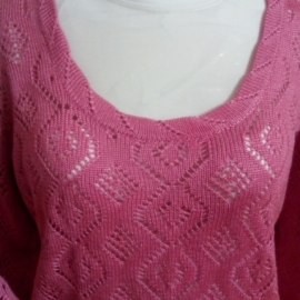 Ажурный пуловер