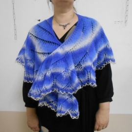 Шаль "Зимние узоры"