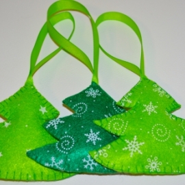 Набор фетровых елочек