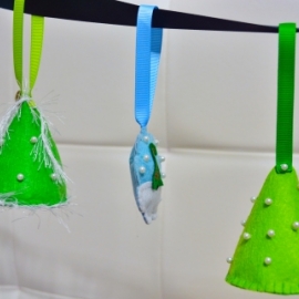 Набор фетровых елочек