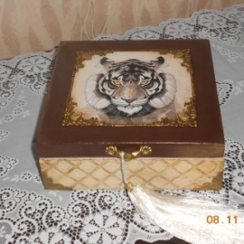 Шкатулка для украшений "Кошка"