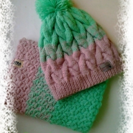 @шапка#снуд#полушерсть#