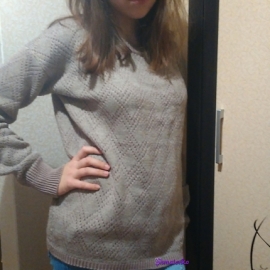 Пуловер "Кофе с молоком"