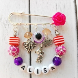 Детская именная брошь