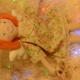 Кукла Тильда Рыжуля