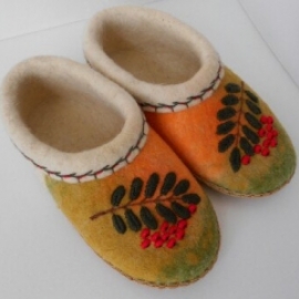 Тапки войлочные