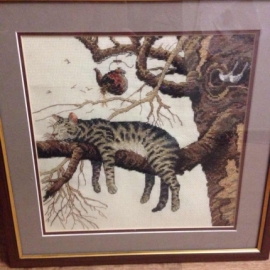 Уставший кот