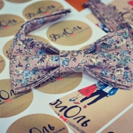 Галстук-бабочка "Диоль" - весенняя