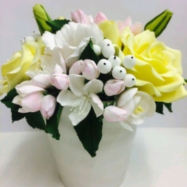 Интерьерная композиция из полимерной глины