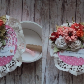 Шкатулка" Розовое настроение"