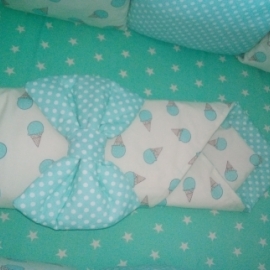 Одеялко на выписку с бантом