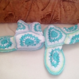 Домашние тапочки-сапожки