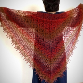 Шаль "Рябиновые бусы"