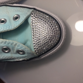 Инкрустация Swarovski кед Convers