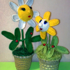 Ромашка вязаная