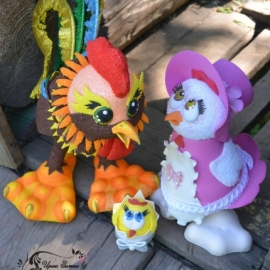 "Петух из фоамирана" видео-мастер-класс.мк