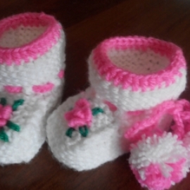 Пинетки с розочками.