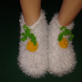 тапочки "Зайчики" и "Цветочная полянка"