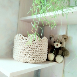 Корзинка крючком 21