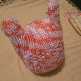 Комплект зимний "лисичка" на девочку 2-3 лет