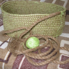 Корзина из джута