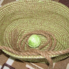 Корзина из джута