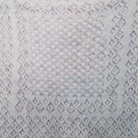 Пуховый платок ажурный белый