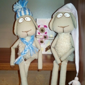 Овечки-Интерьерная мягкая игрушка