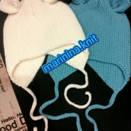 Комплект "Мишутка" (шапочка с ушками и снуд )