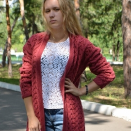 Кардиган  БРУСНИКА