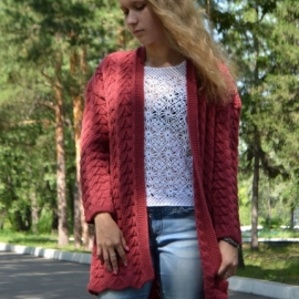 Кардиган  БРУСНИКА