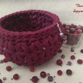 Корзина "Клюквенный цветок"