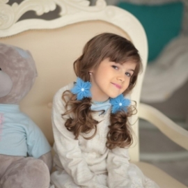 Резиночки для волос из бисера.