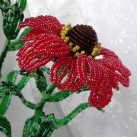 Гелениум из бисера