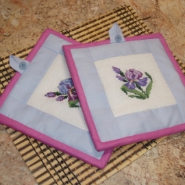 Прихватки с вышивкой