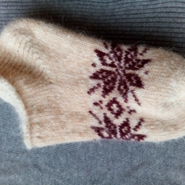 Теплые следки из шерсти