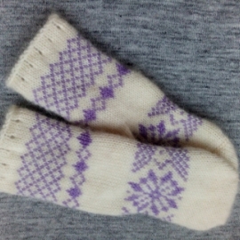 Варежки Детские из шерсти