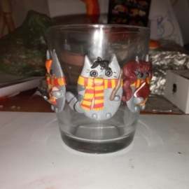 Кружка с Кото-Гарри, Кото-Роном и Кото-Гермионой из полимерной глины