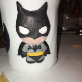 Супергеройская кружка (полимерная глина)