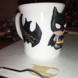 Супергеройская кружка (полимерная глина)