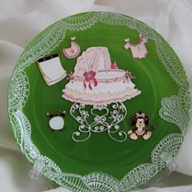 Тарелка для интерьера " Малыш"