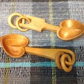 ложка из дерева "Деревянная свадьба"