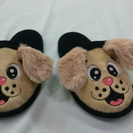 Тапочки с вышивкой детские