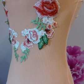 Женское боди из эластичной сетки